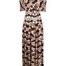 THE LIVIA IKAT-PRINT MOCK NECK DRESS