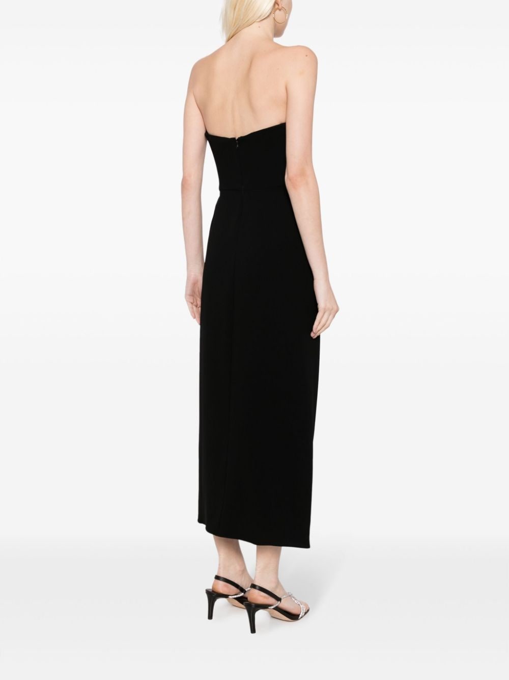 KEELAN STRAPLESS BUSTIER MIDI-DRESS