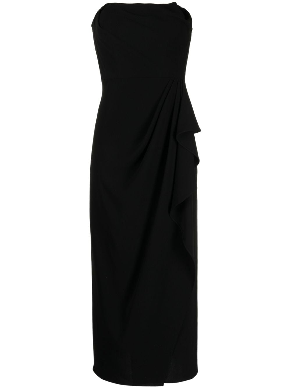 KEELAN STRAPLESS BUSTIER MIDI-DRESS