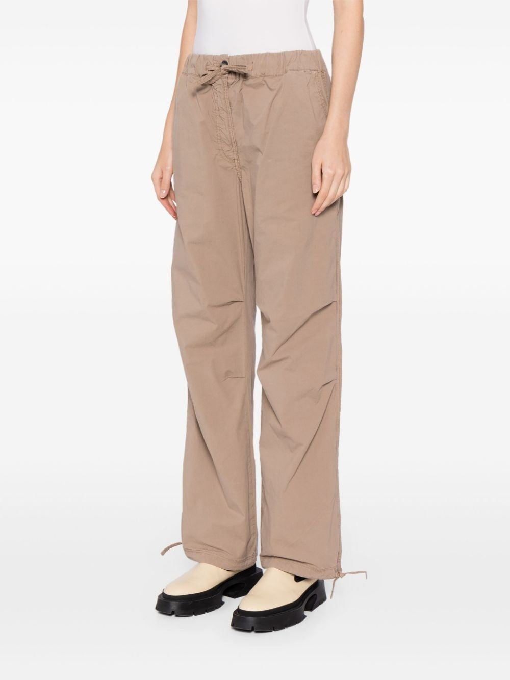 WASHED CORDUROY STRAIGHT-LEG TROUSERS