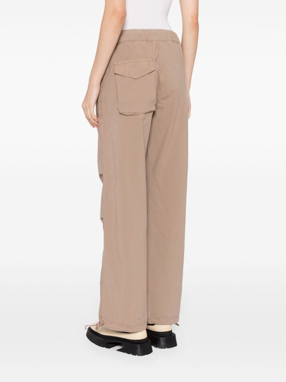 WASHED CORDUROY STRAIGHT-LEG TROUSERS