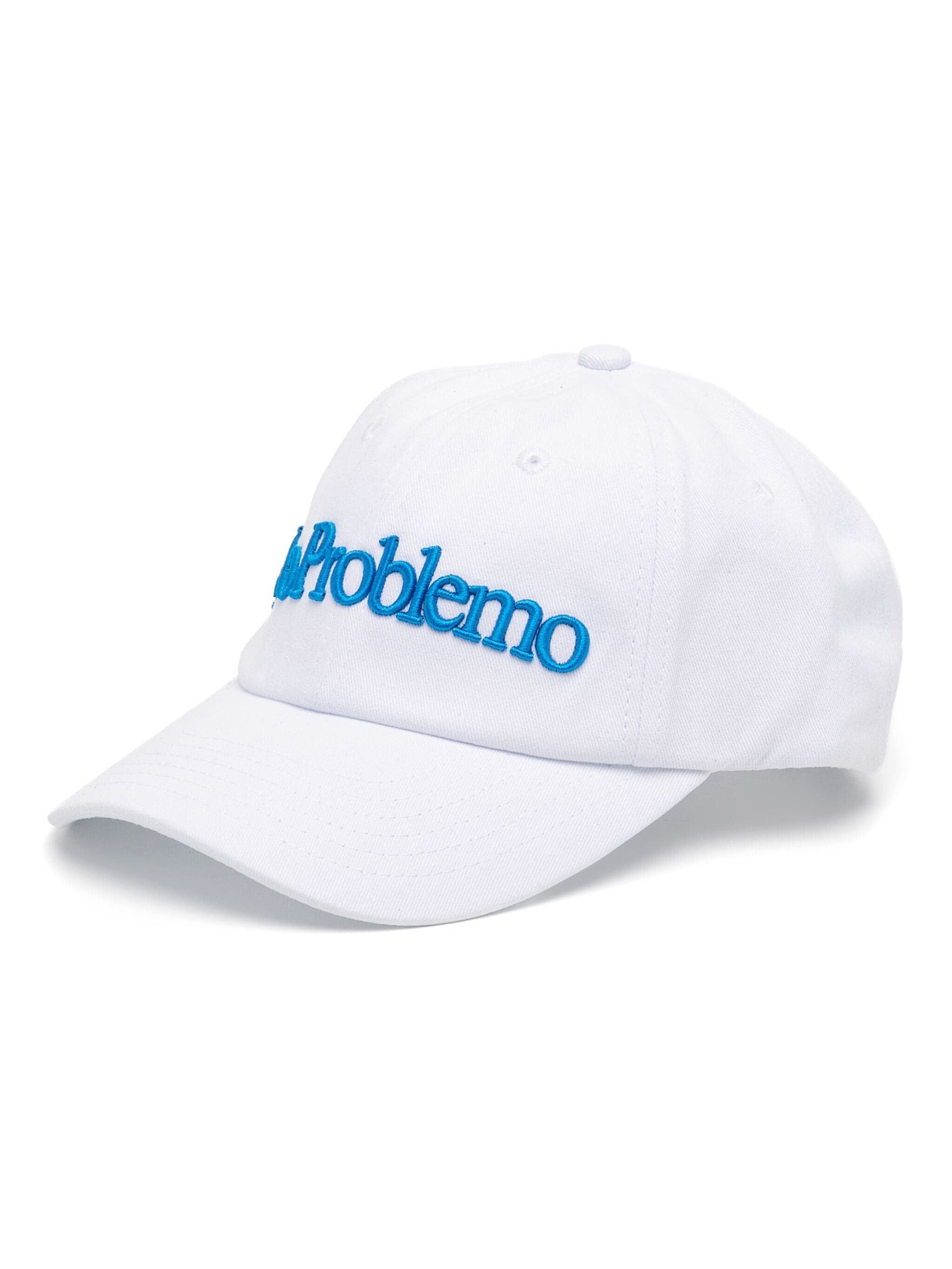 NO PROBLEMO EMBROIDERED-SLOGAN COTTON CAP