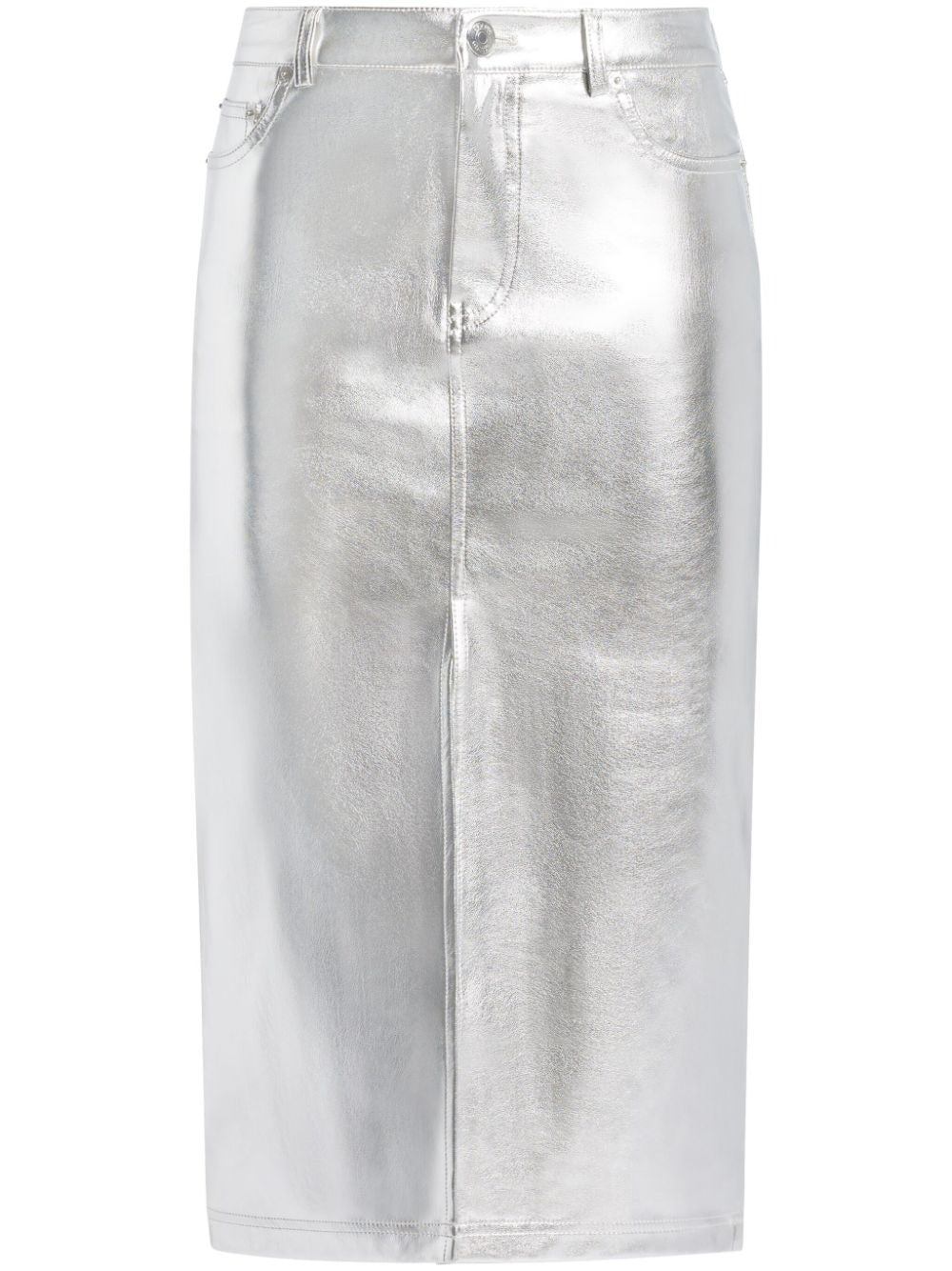 OAKLYN METALLIC-EFFECT MIDI SKIRT