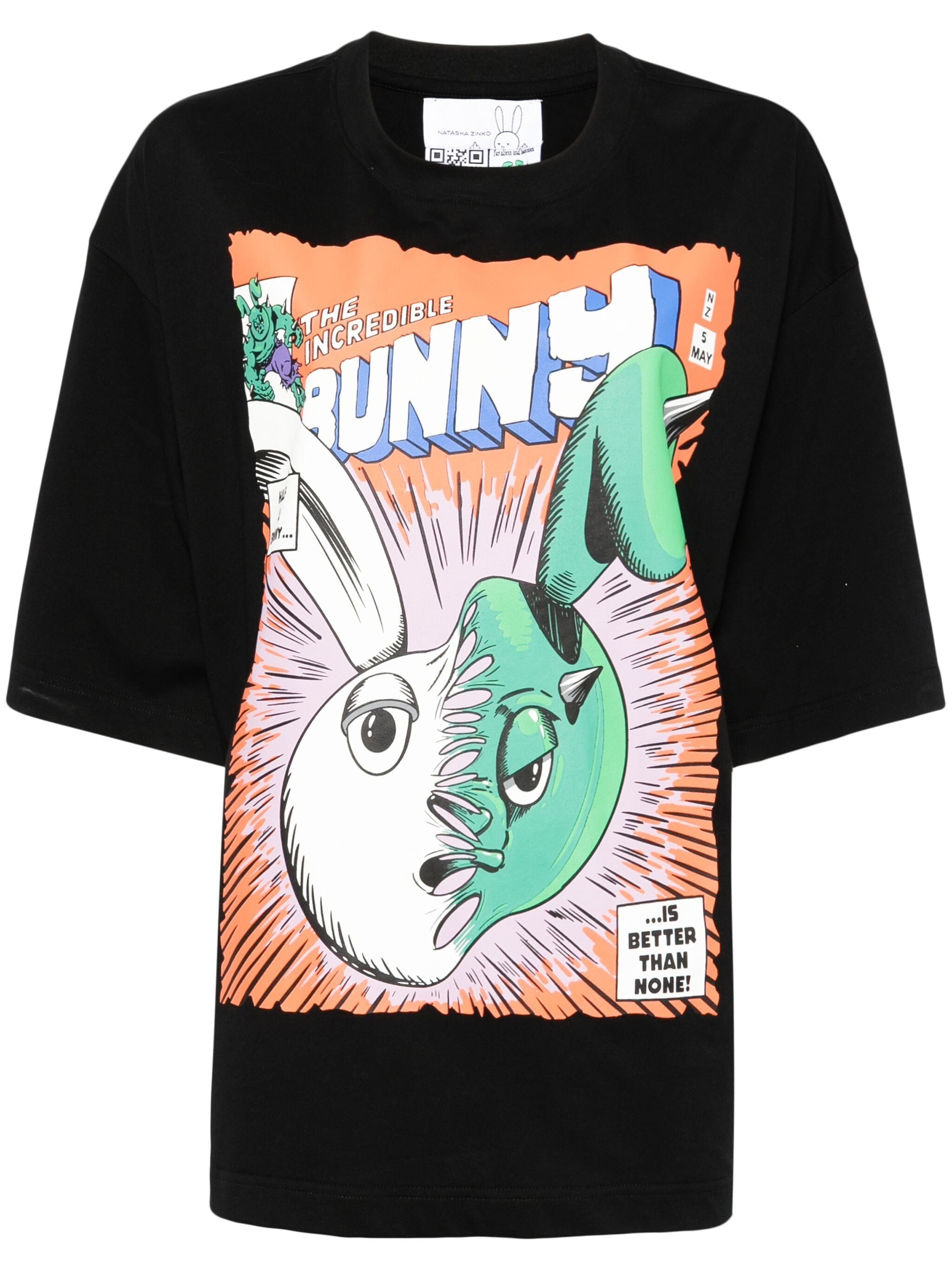 THE INCREDIBLE BUNNY-PRINT T-SHIRT