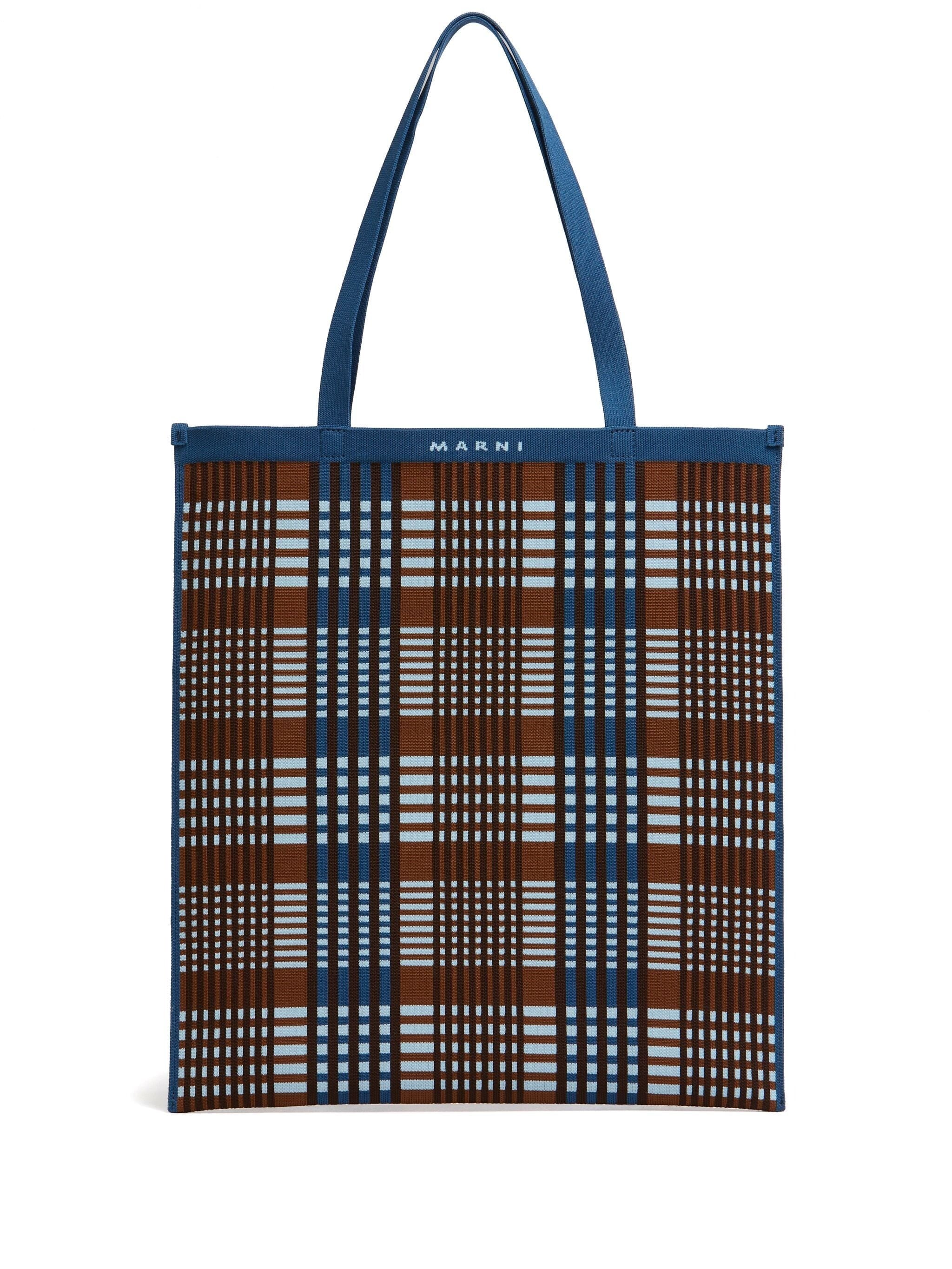 LOGO PRINT STRETCH-DESIGN TOTE BAG