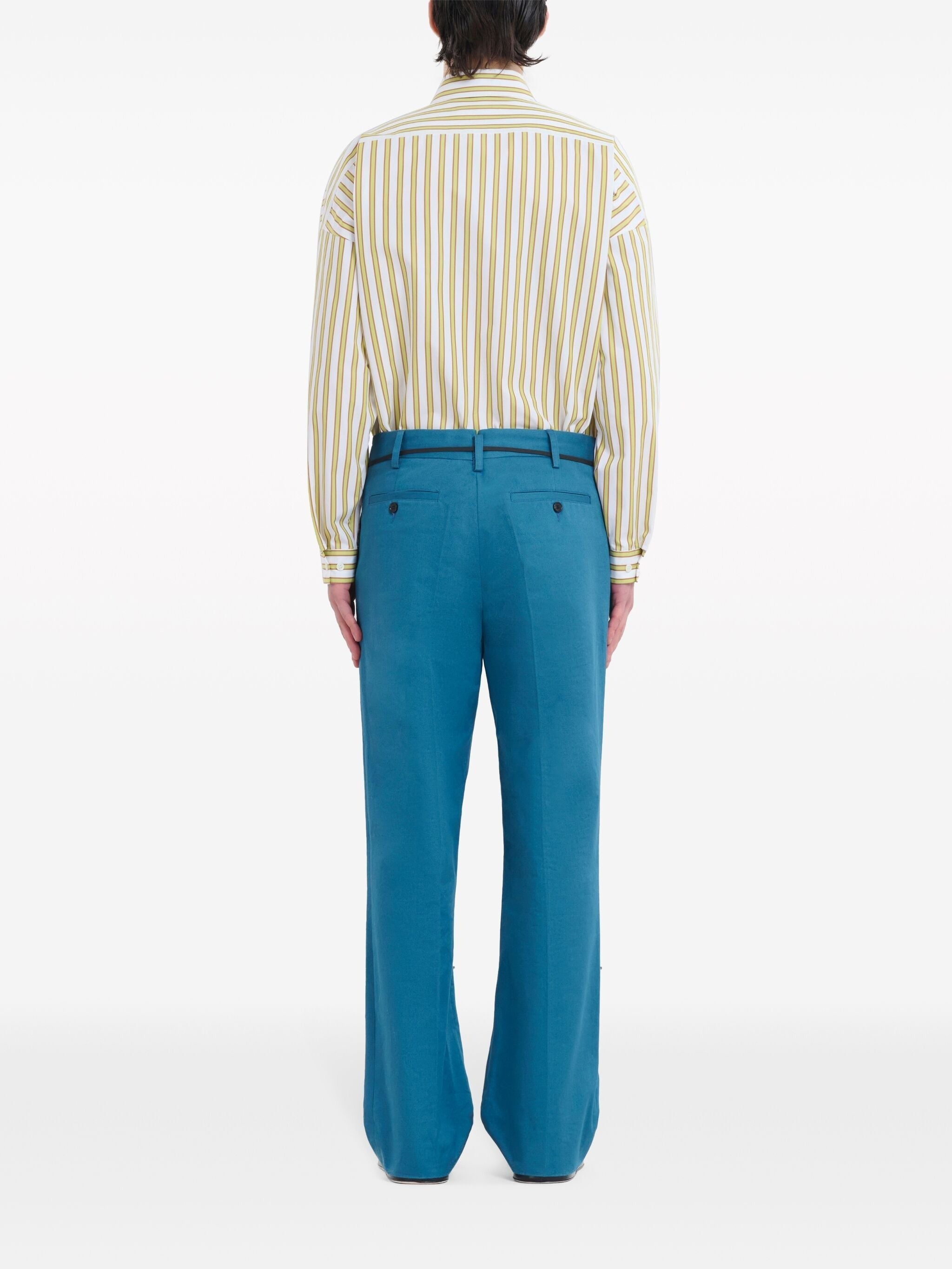 TIED WAISTBAND STRAIGHT-LEGGED TROUSERS