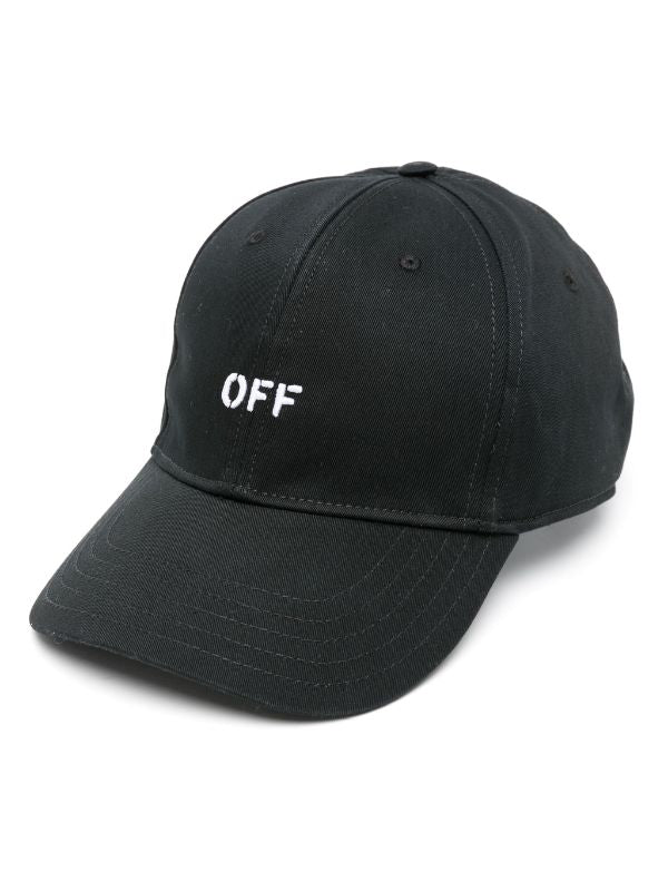 DRILL OFF STAMP LOGO-EMBROIDERED BASEBALL CAP