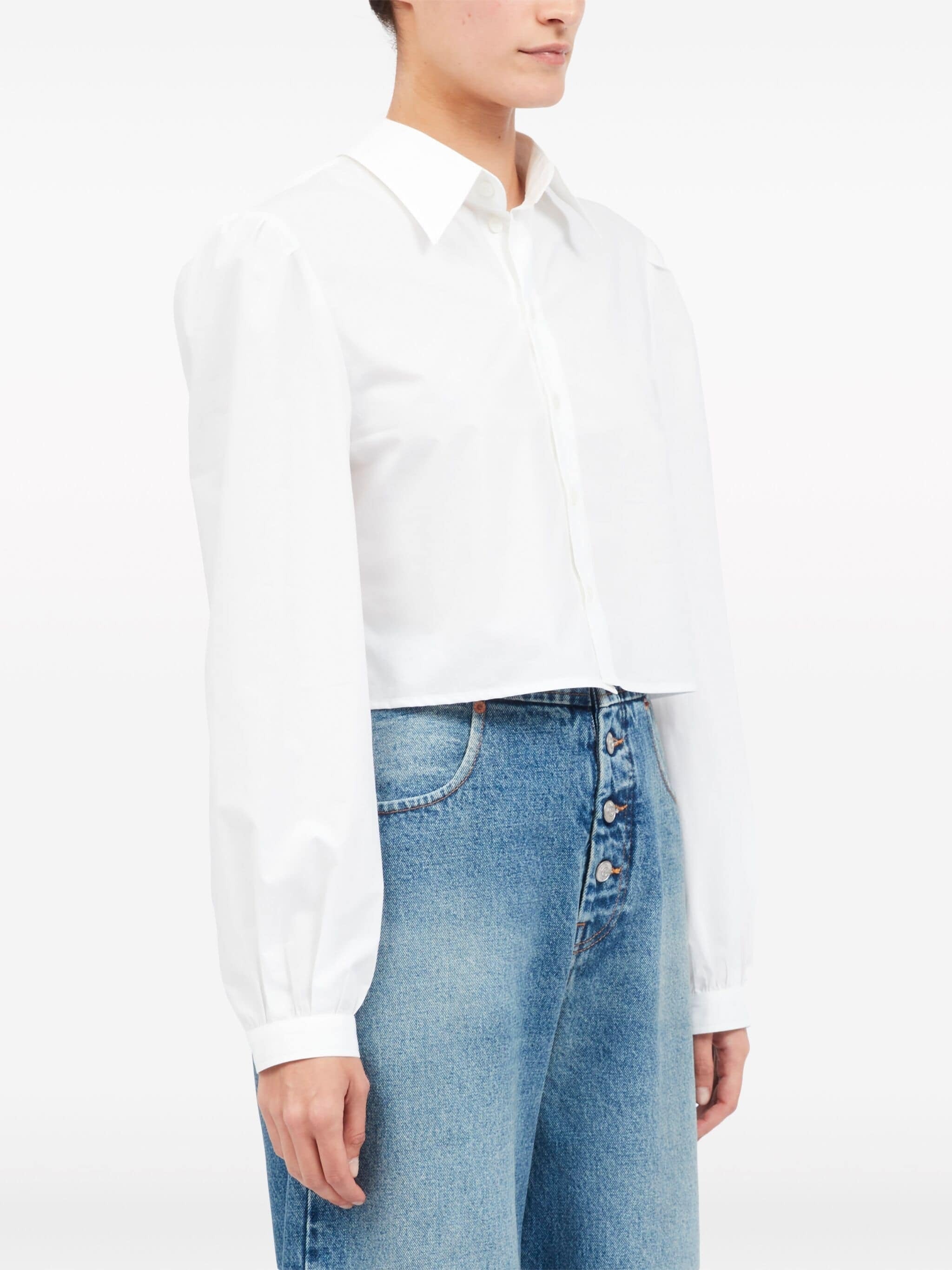 LAYERED CLASSIC COLLAR COTTON SHIRT