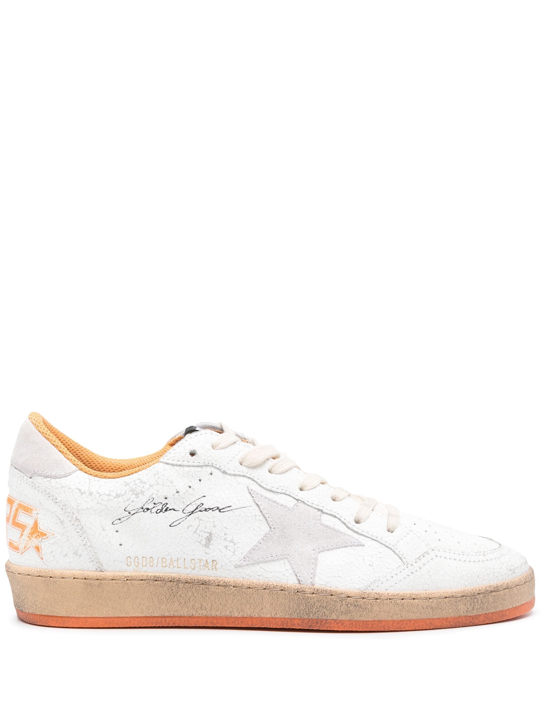 BALL STAR CRACK WISHES LEATHER SNEAKERS