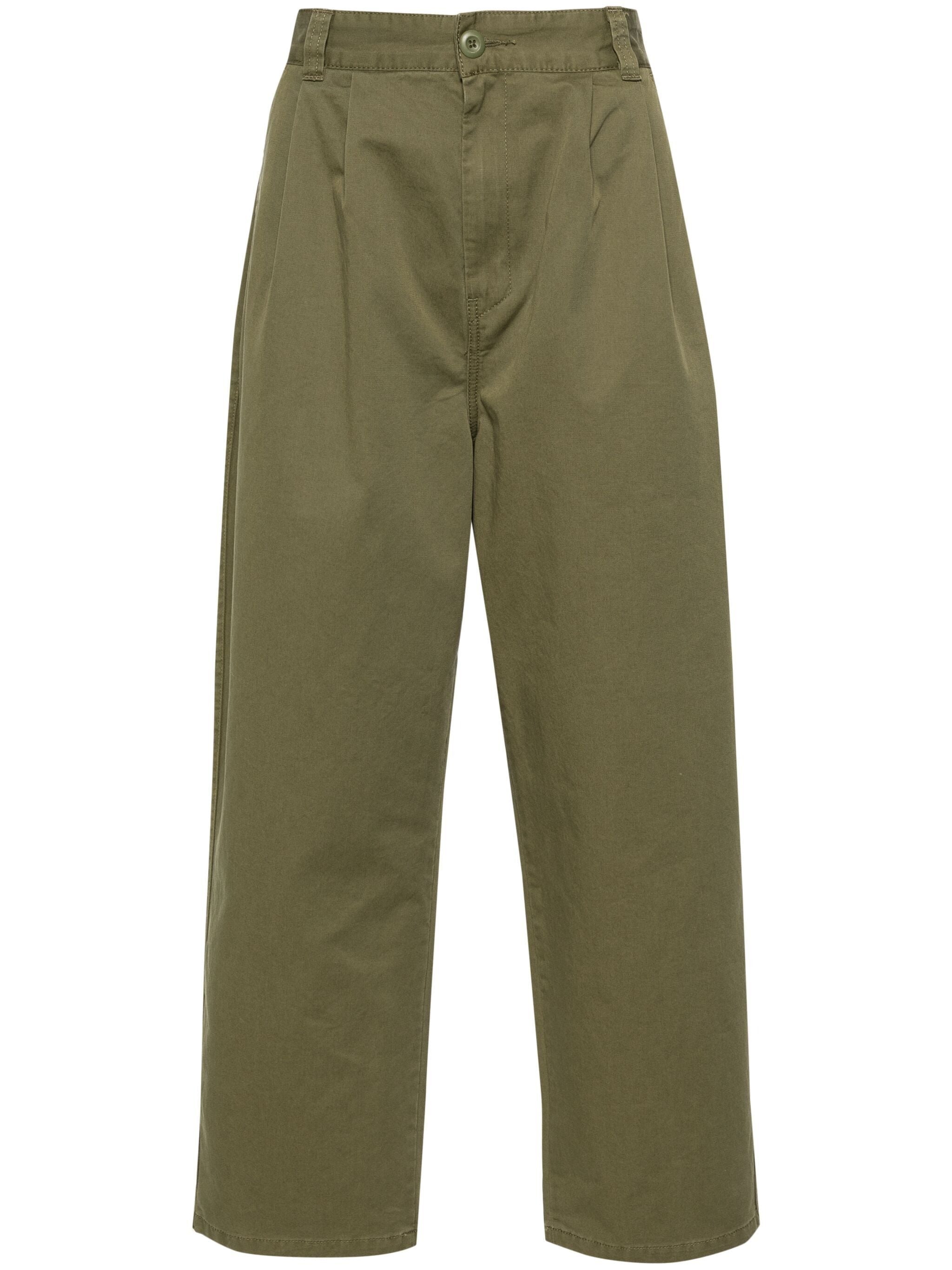 MARV TAPERED TWILL WEAVE TROUSERS