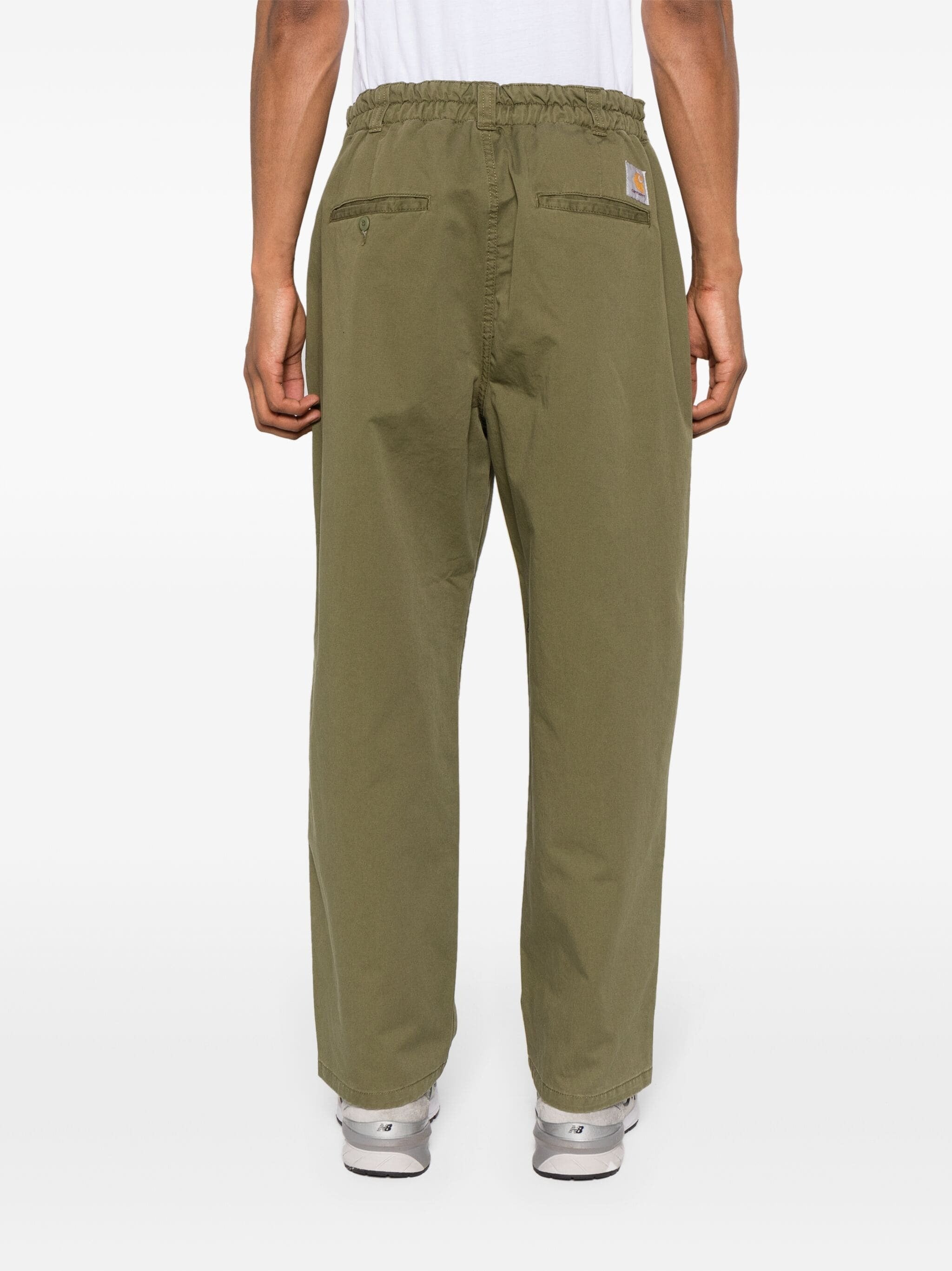 MARV TAPERED TWILL WEAVE TROUSERS