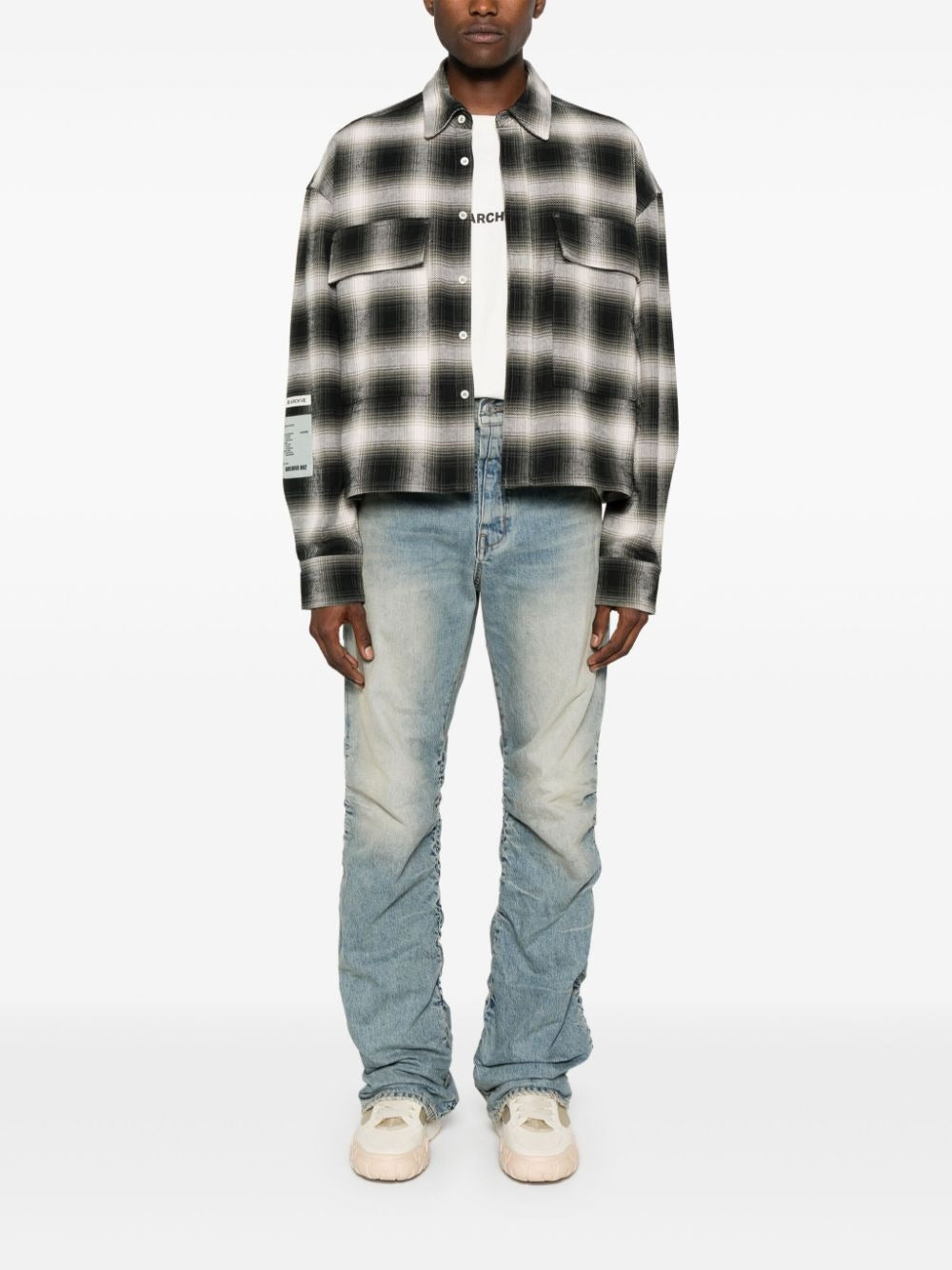 PLAID CHCKED FLAP POCKET SHIRT