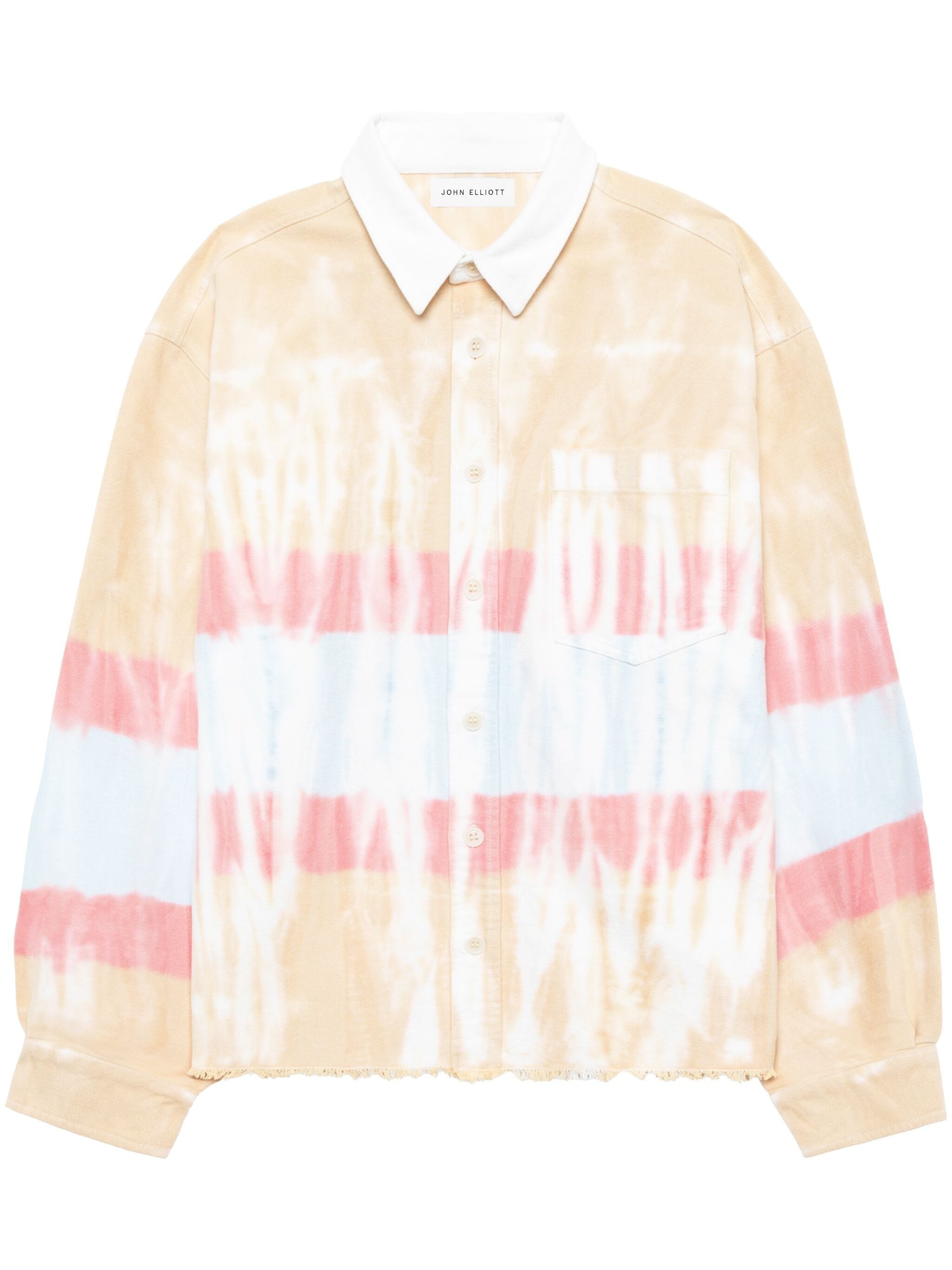 RUGBY HEMI TIE-DYE PRINT SHIRT