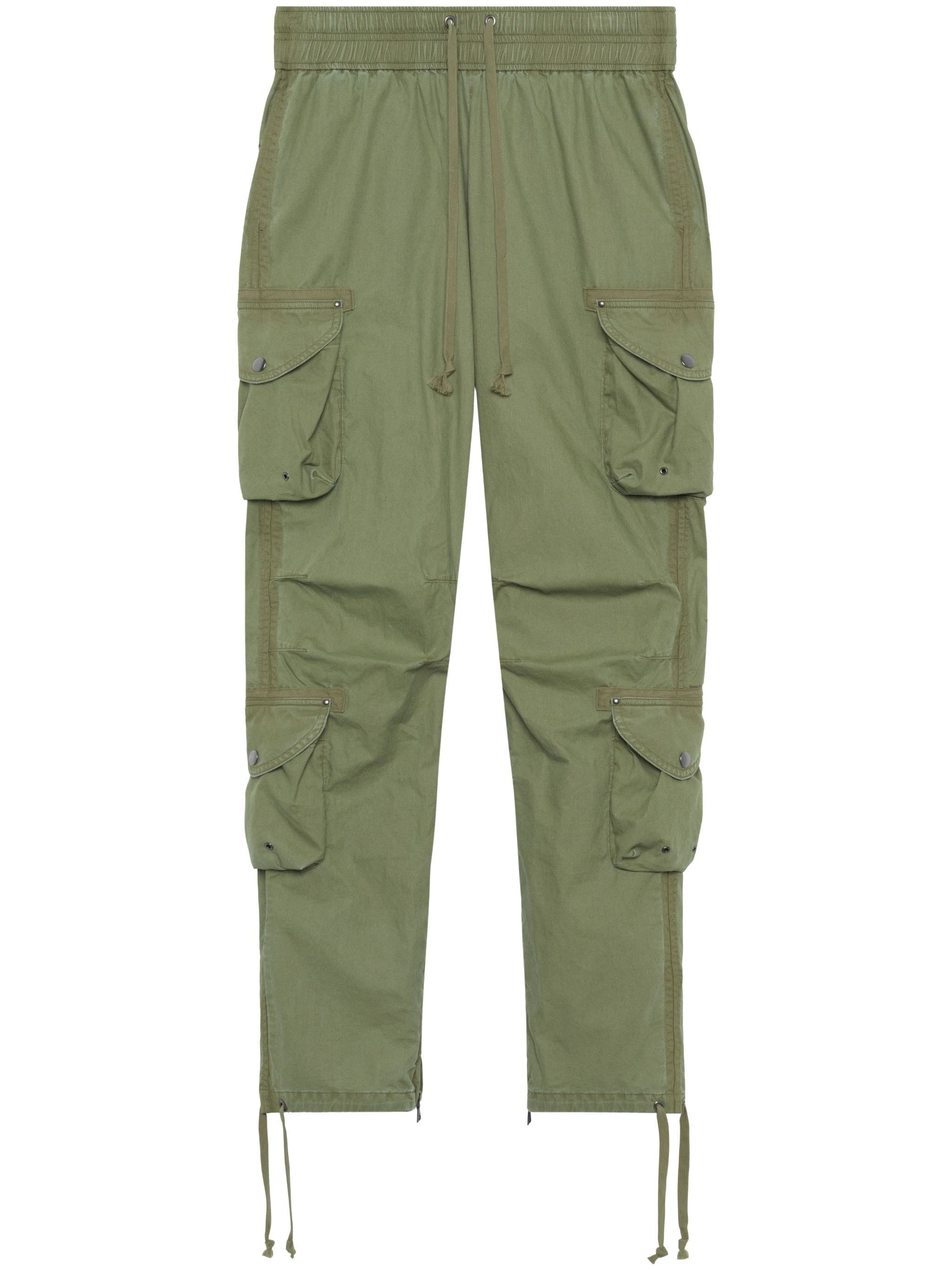 DECK DART DETAILING WAISTBAND COTTON CARGO PANTS