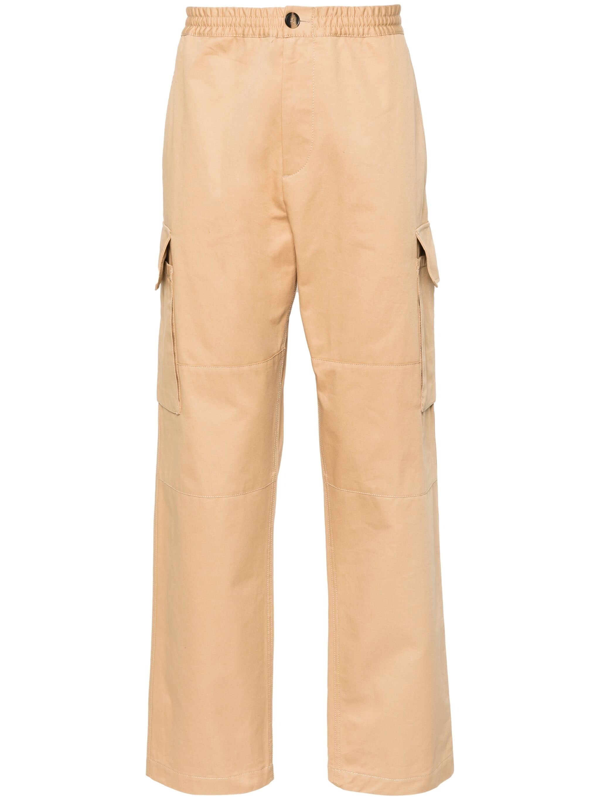 MID-RISE DRAWSTRING CARGO TROUSERS