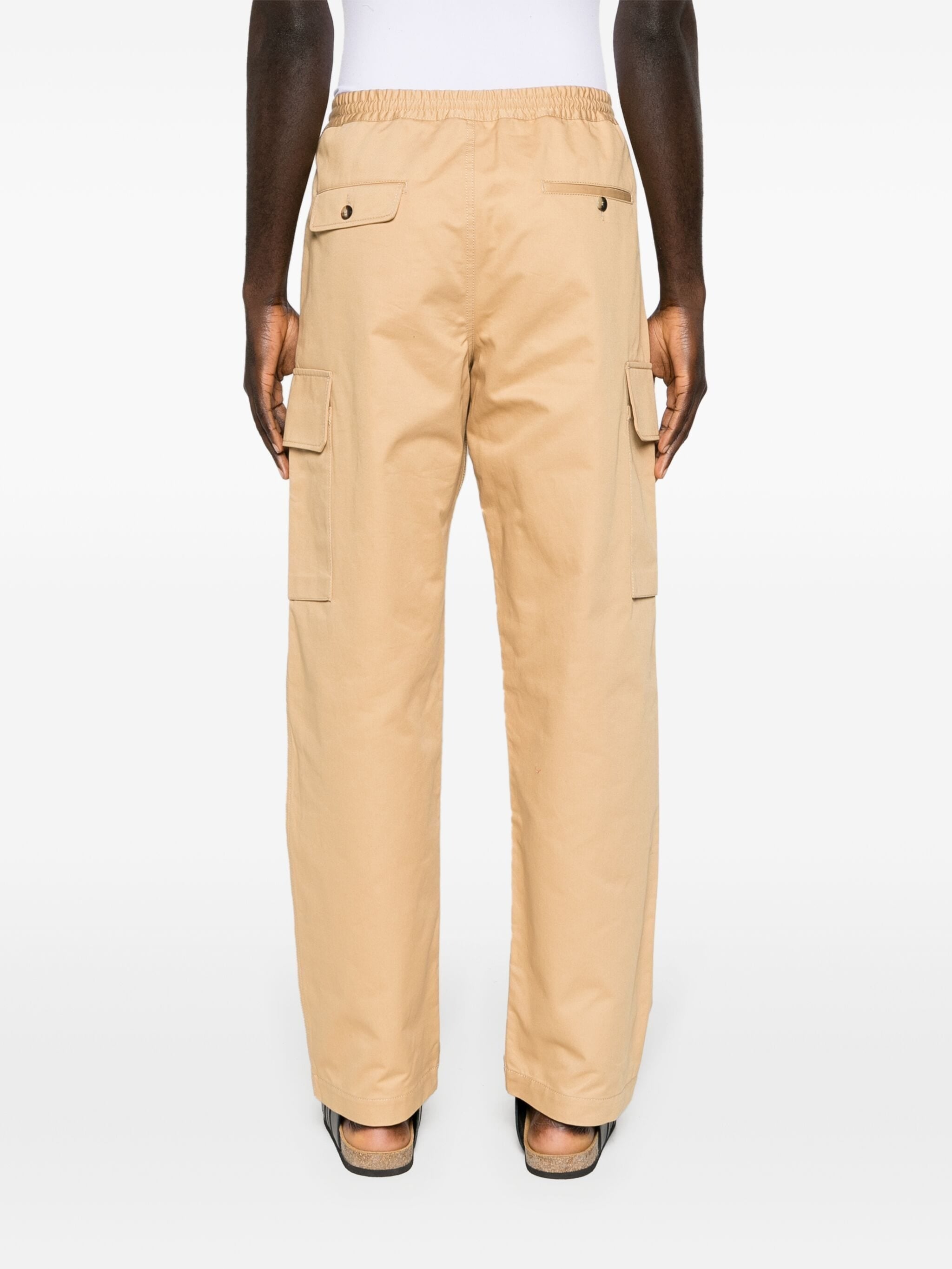 MID-RISE DRAWSTRING CARGO TROUSERS