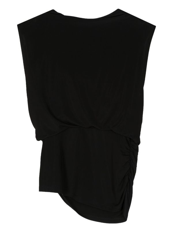 DATON S/L DRAPED TOP