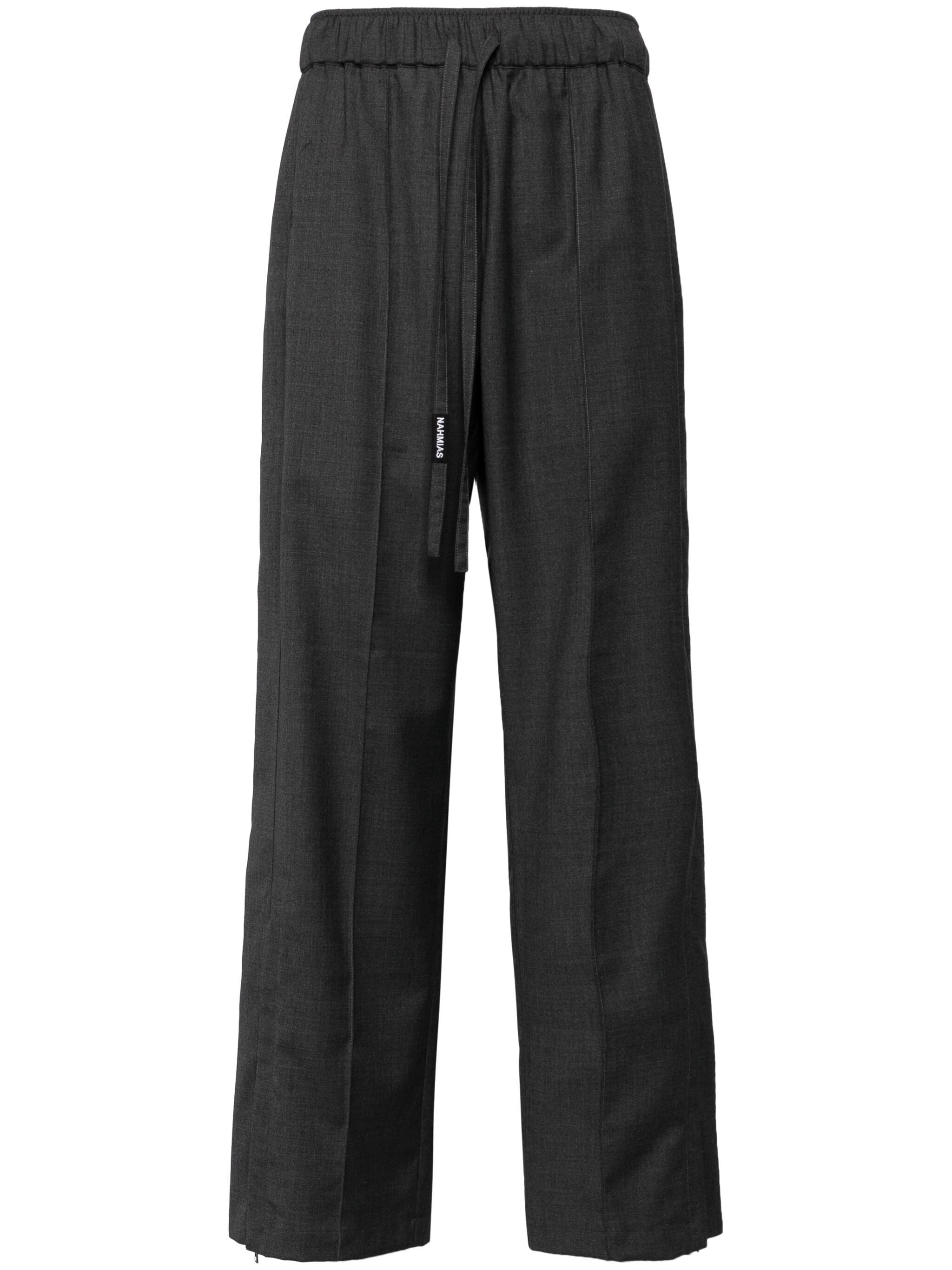 WOOL ELASTIC WAISTBAND TRACK PANT