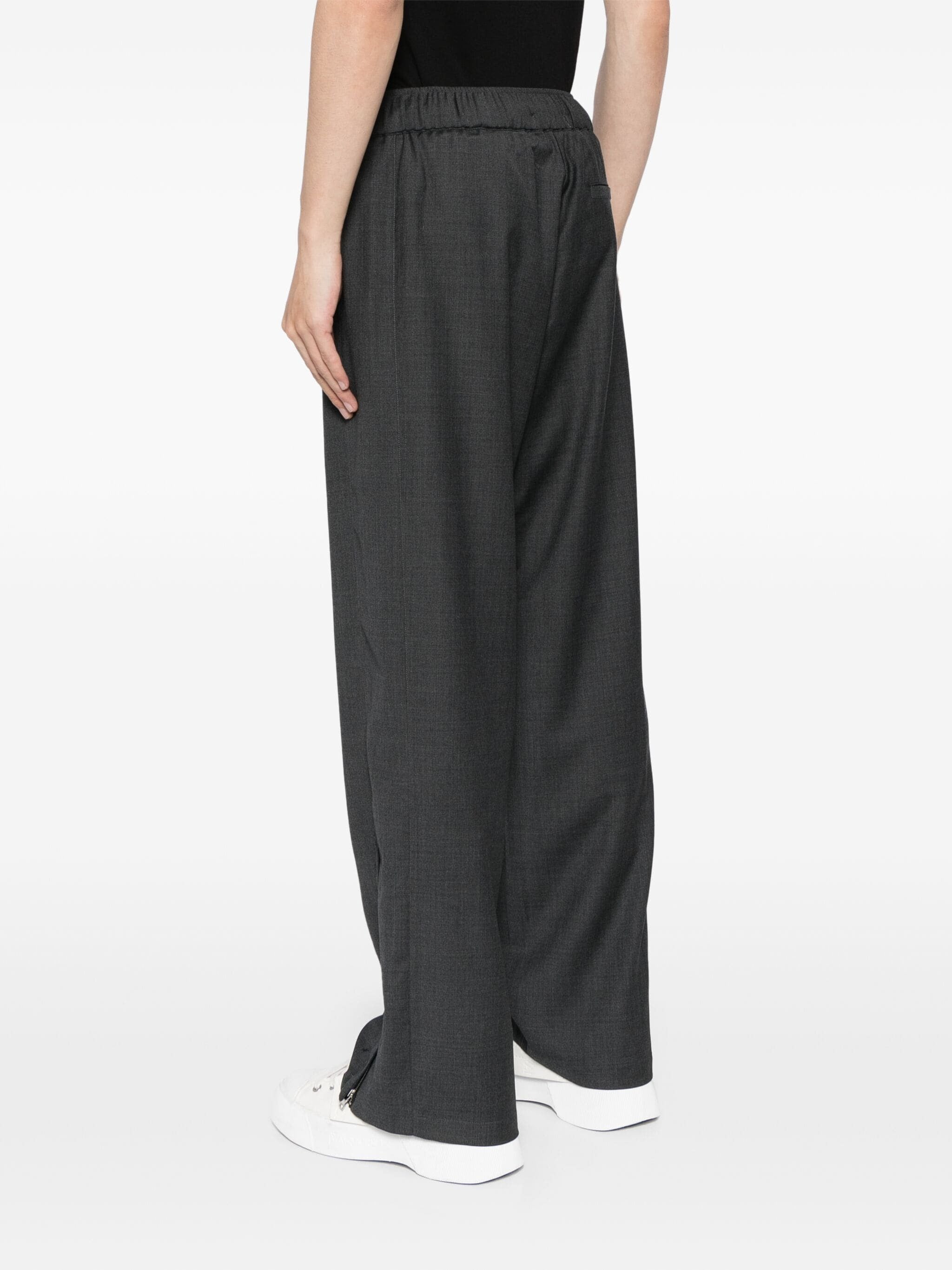 WOOL ELASTIC WAISTBAND TRACK PANT