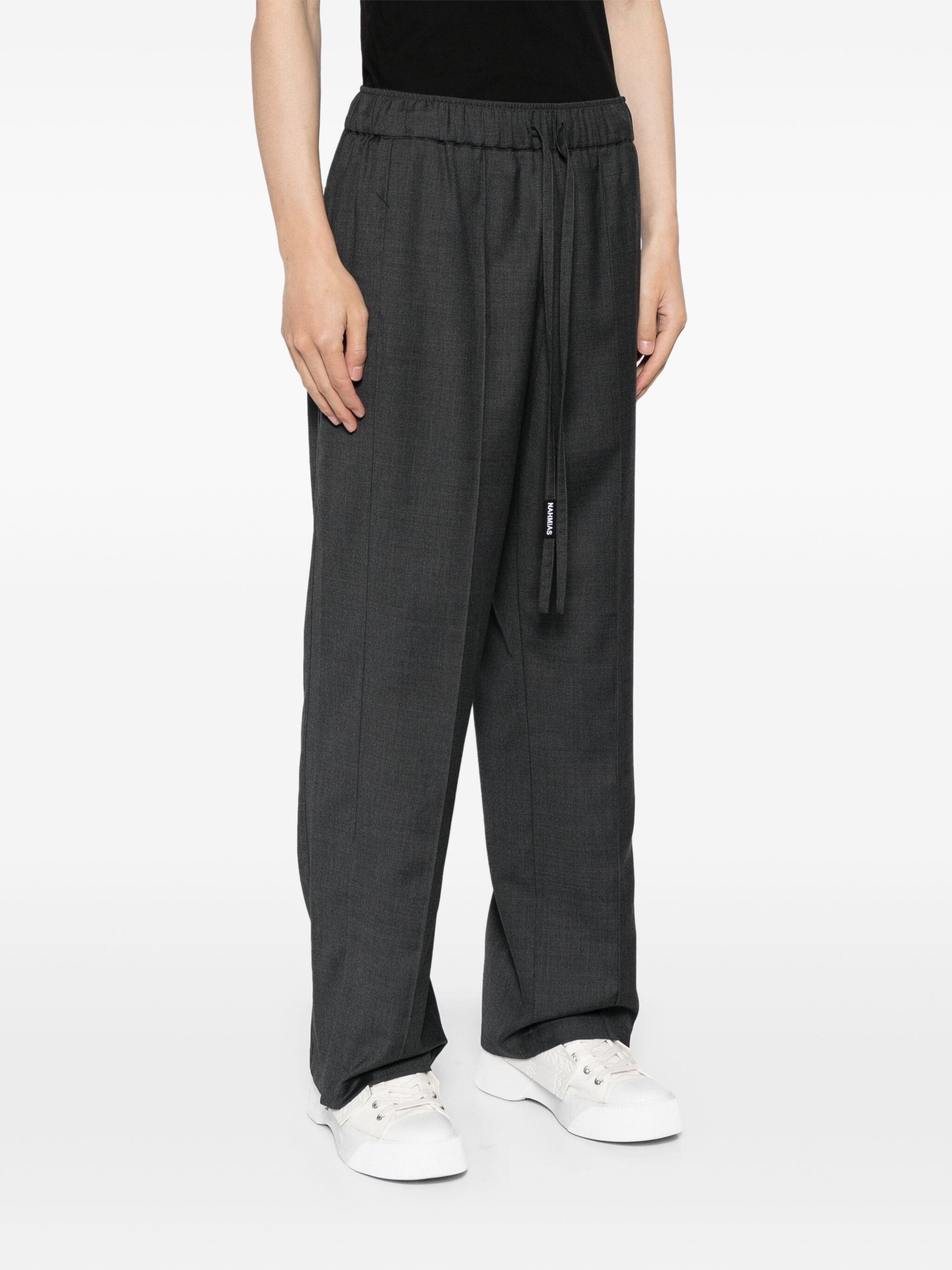 WOOL ELASTIC WAISTBAND TRACK PANT