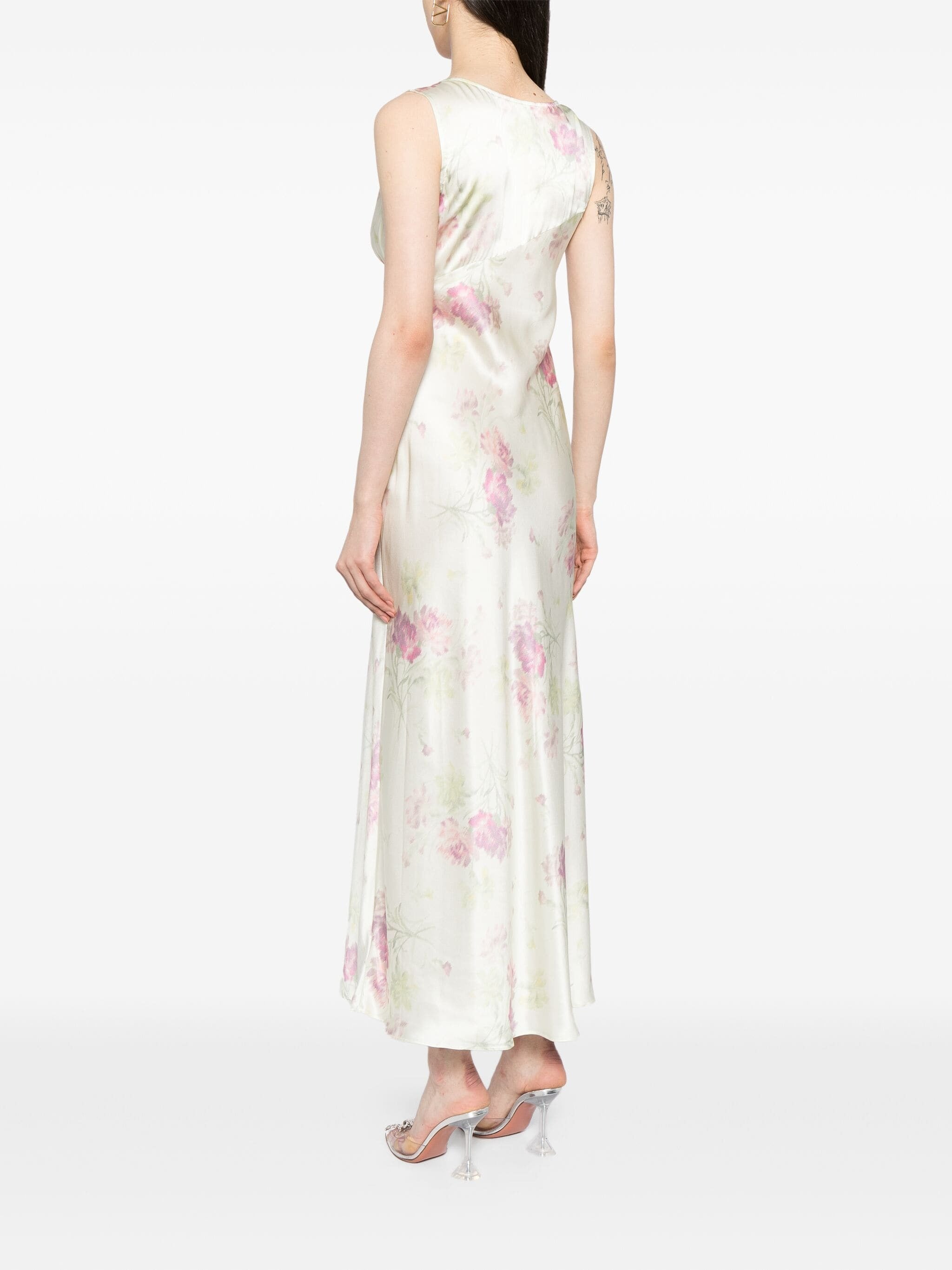 SUNIVA SILK CHARMEUSE SLIP DRESS