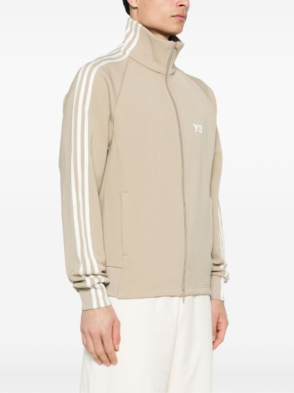 SIGNATURE 3-STRIPES LOGO ZIPPED JACKET