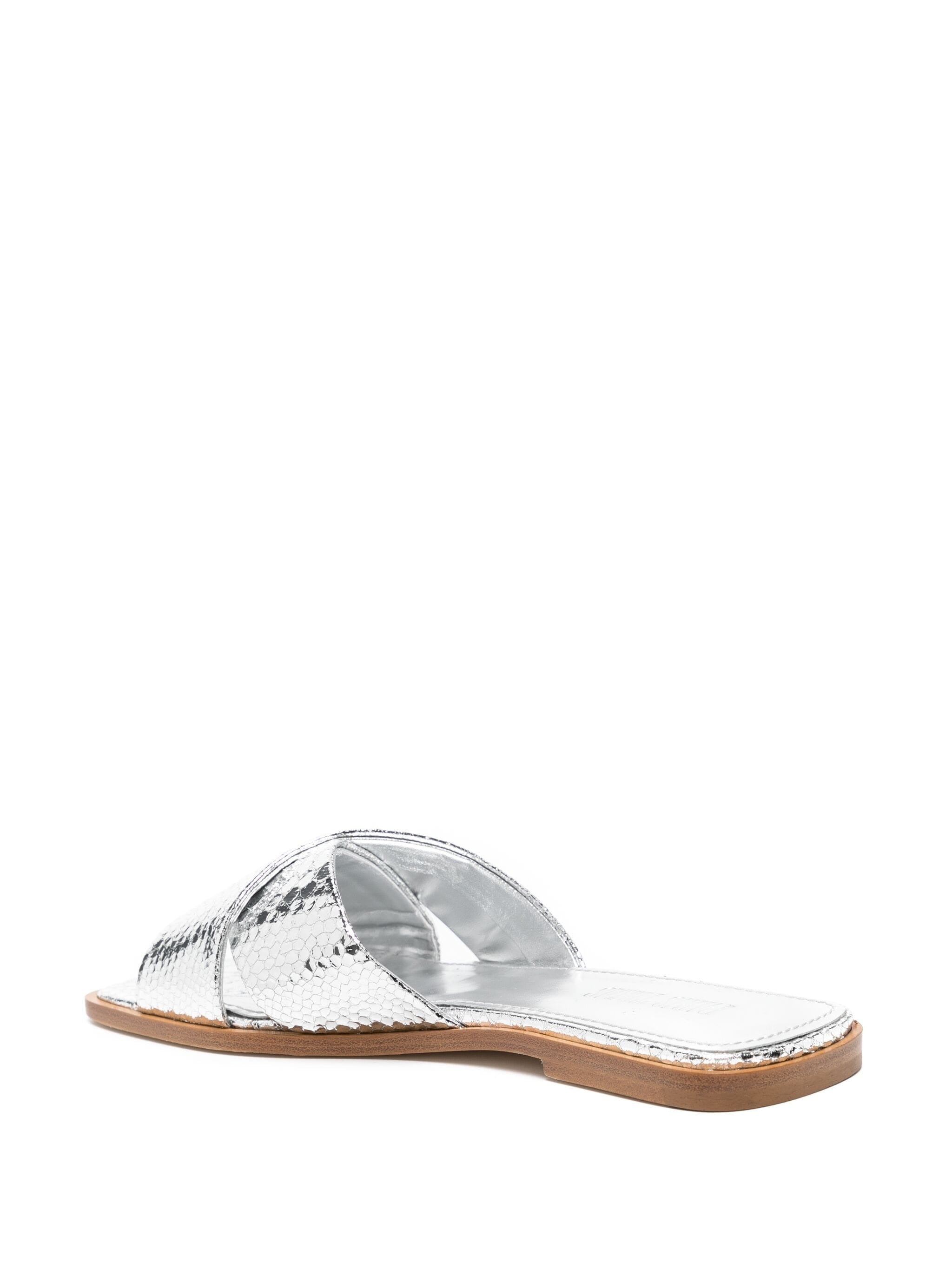 MONTECARLO FLAT LEATHER SANDALS