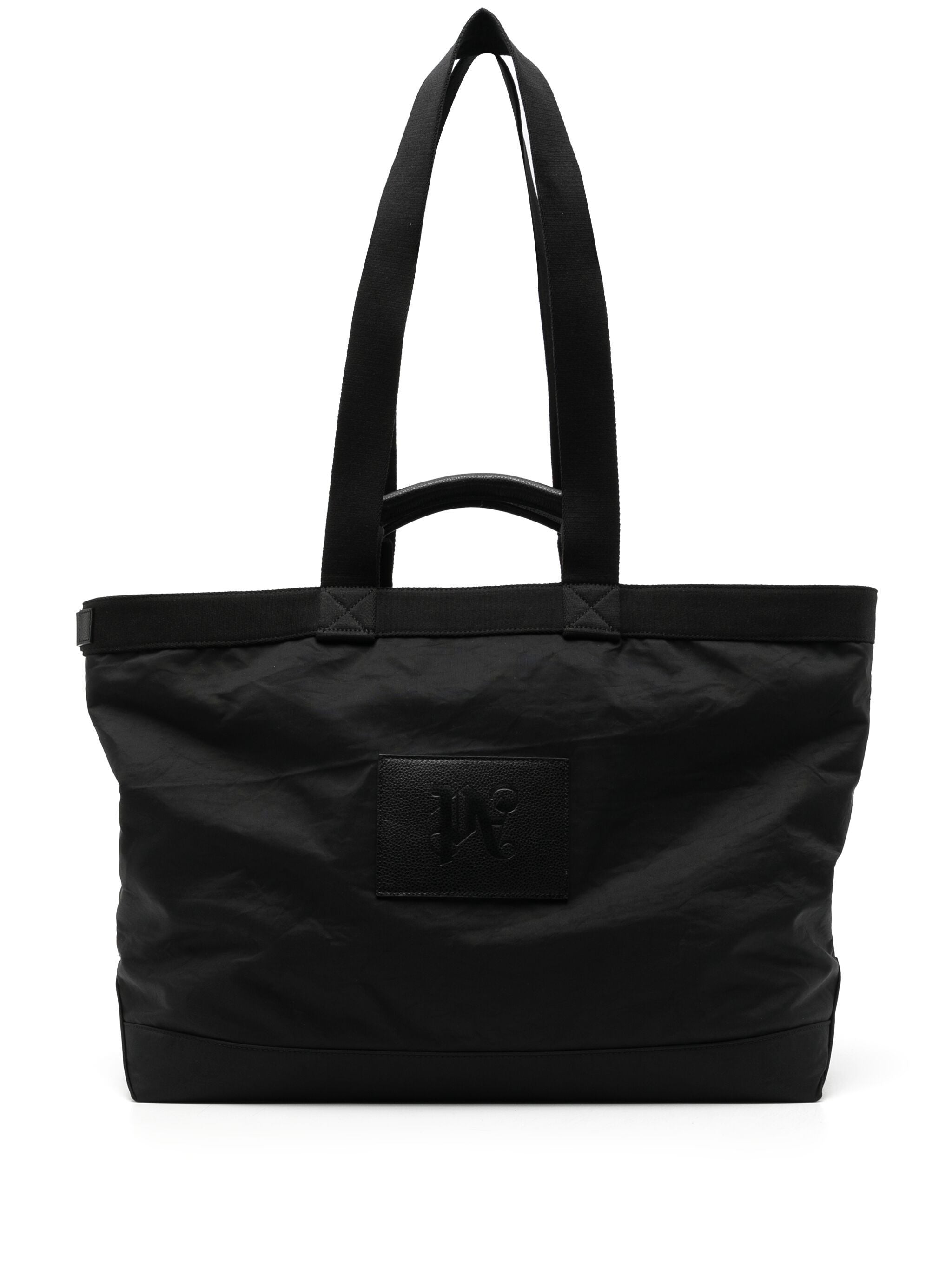 MONOGRAM LEATHER PATCH TOTE BAG