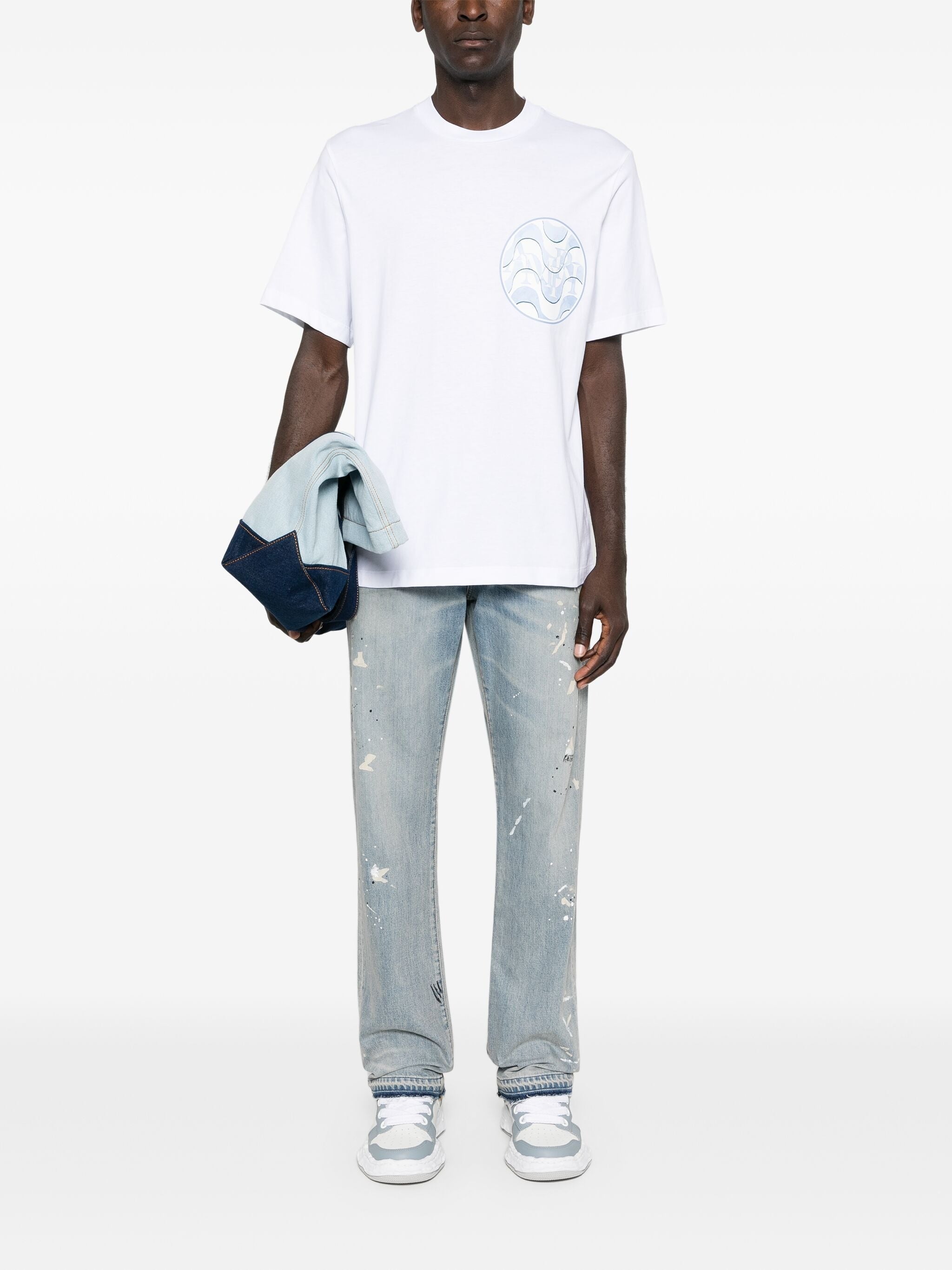 PAINTER WASHED DENIM STRAIGHT-LEG JEANS