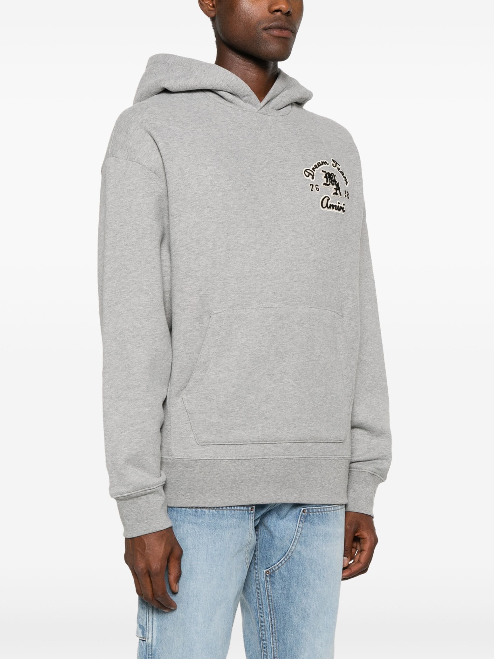 DREAM TEAM PRINT DRAWSTRING COTTON HOODIE