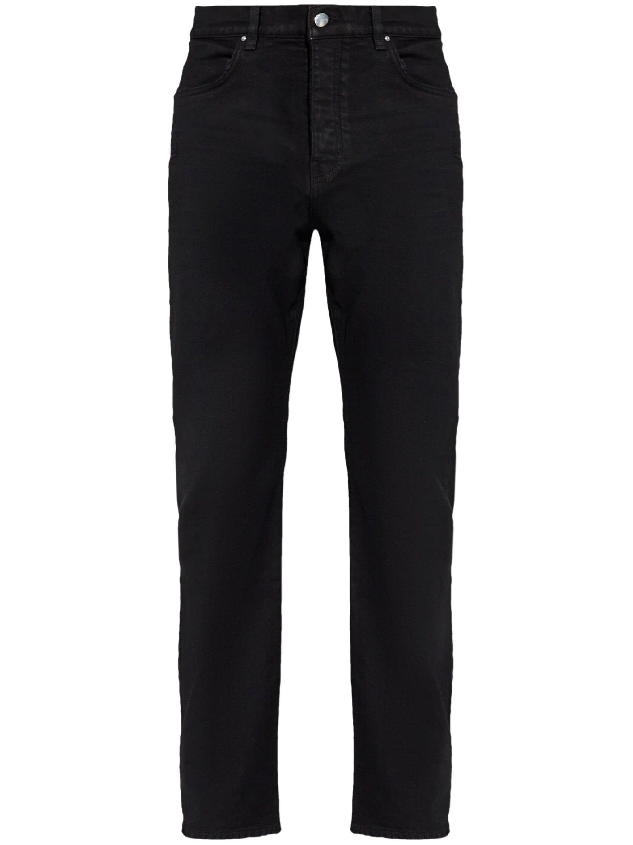 MID-RISE SLIM-CUT STRETCH-COTTON JEANS