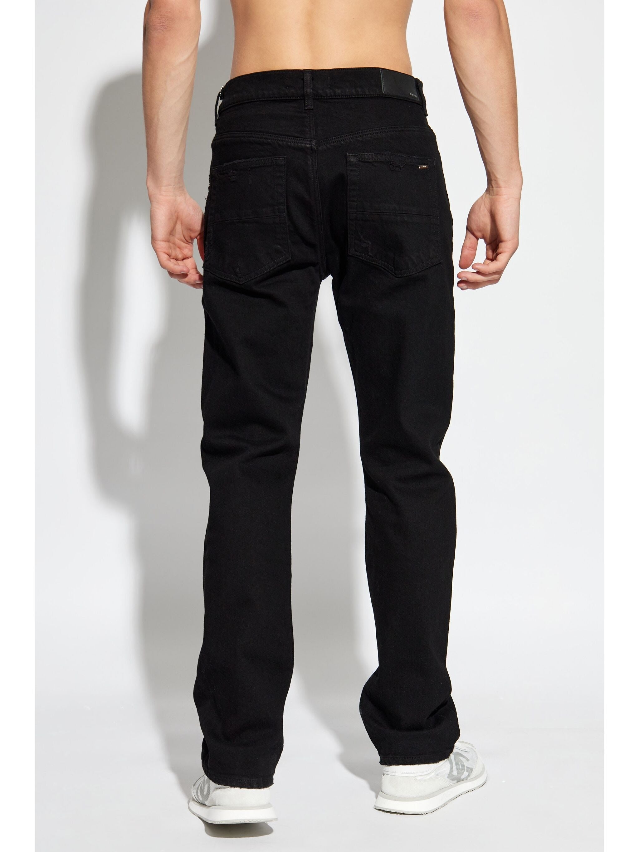 MID-RISE SLIM-CUT STRETCH-COTTON JEANS