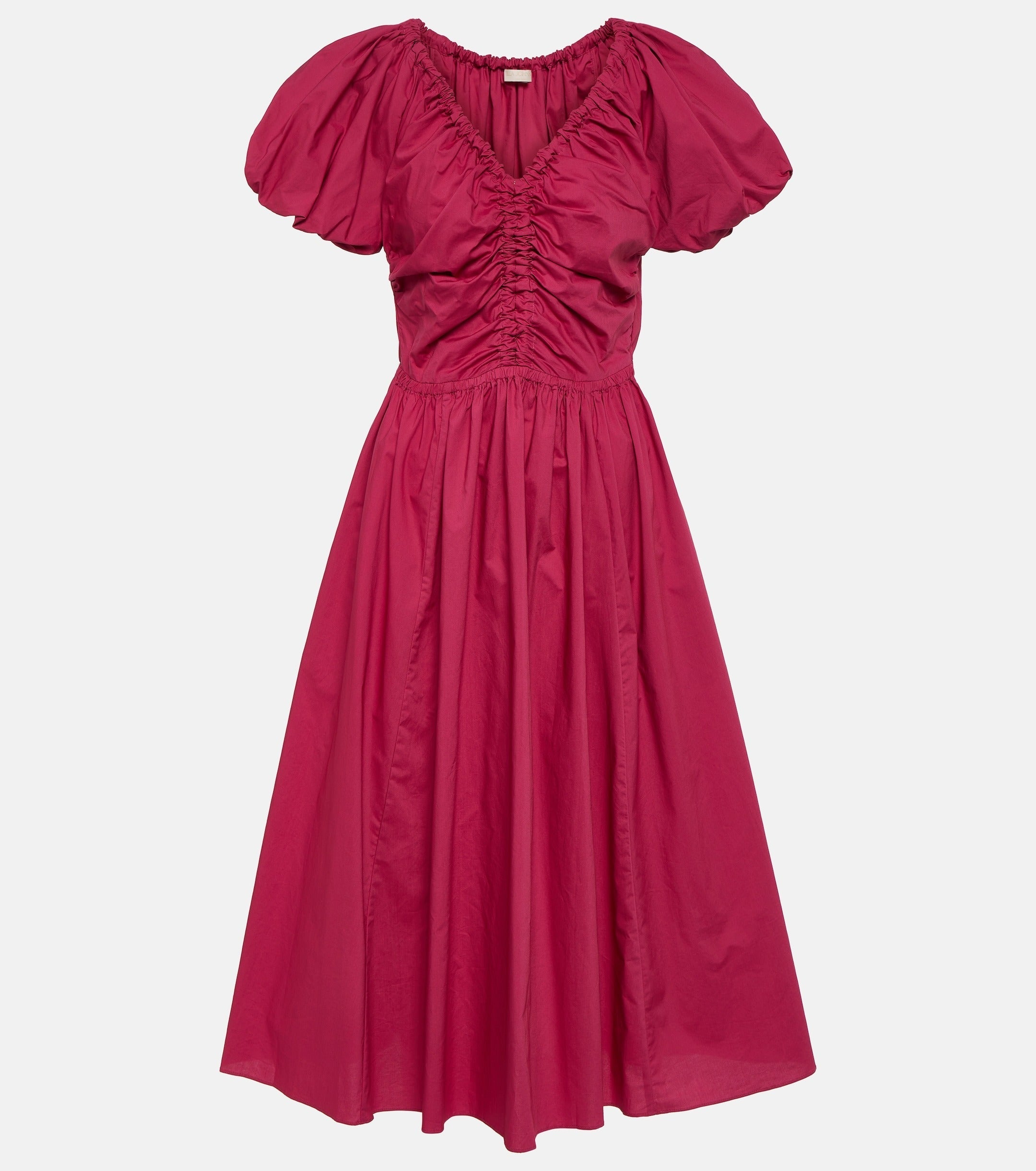 CECILE COTTON POPLIN MIDI DRESS