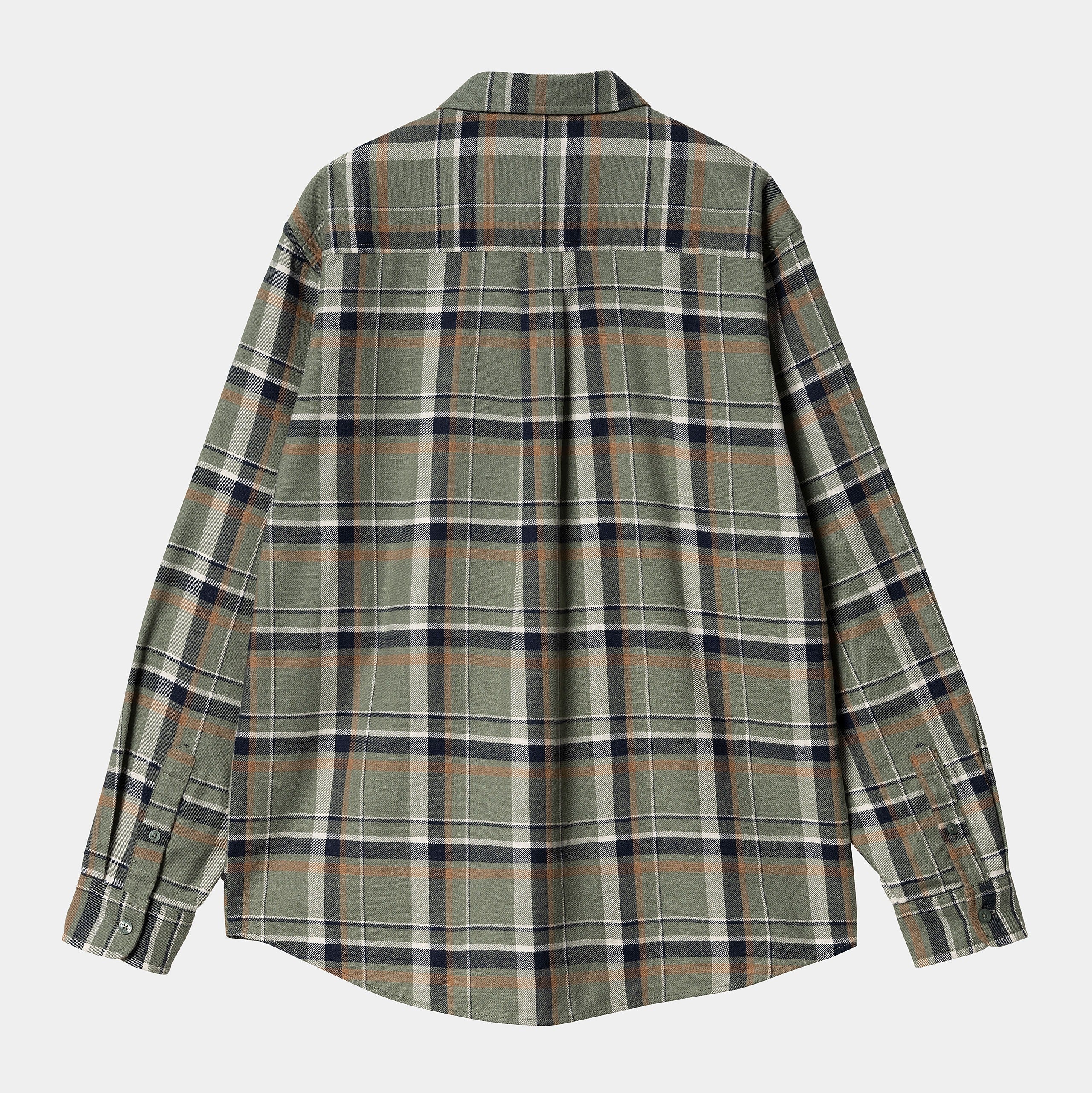 SWENSON CHECKED PATTERN COTTON TWILL SHIRT